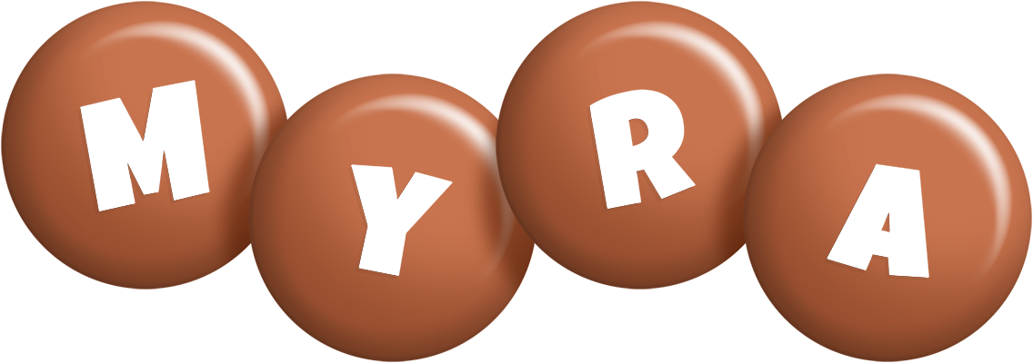 Myra candy-brown logo