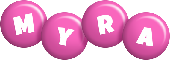 Myra candy-pink logo