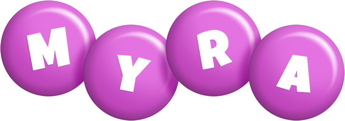 Myra candy-purple logo