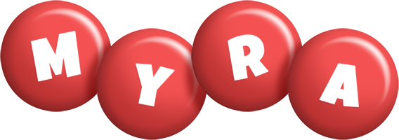 Myra candy-red logo