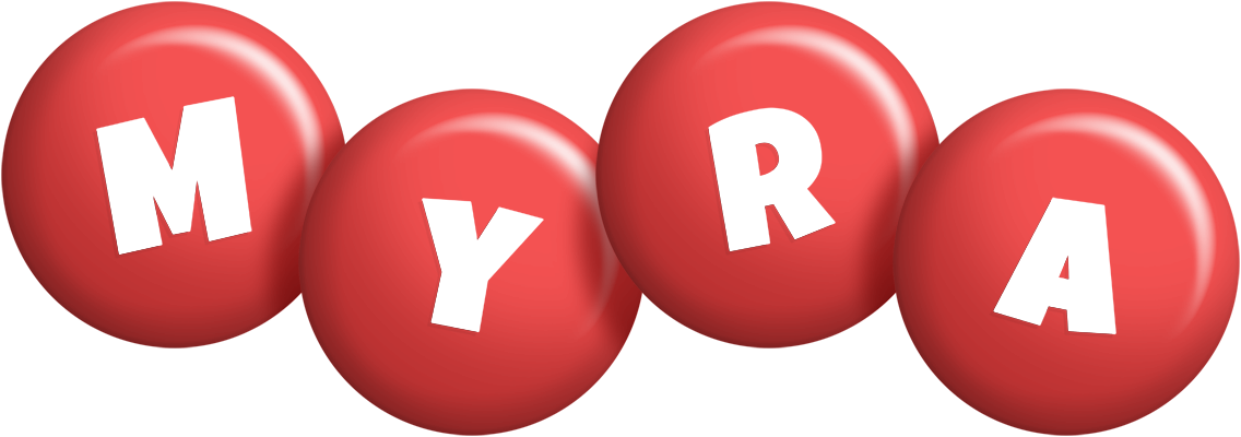 Myra candy-red logo