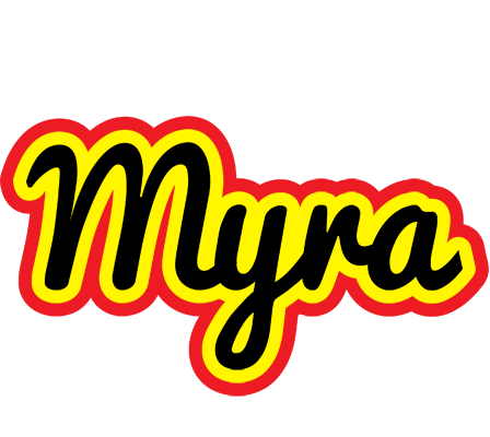 Myra flaming logo