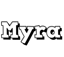 Myra snowing logo