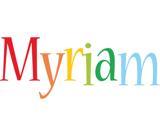 Myriam birthday logo