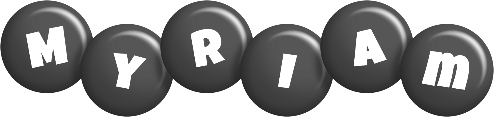 Myriam candy-black logo