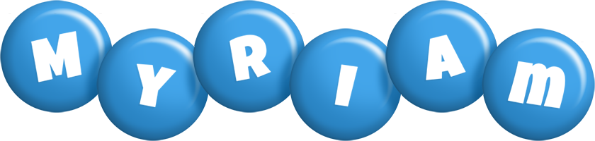 Myriam candy-blue logo