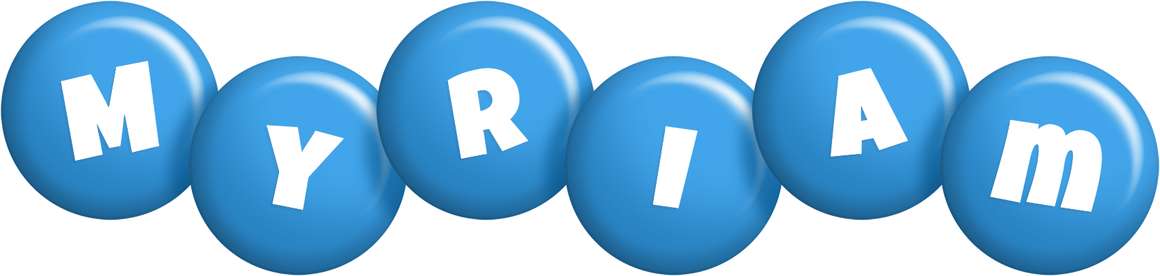Myriam candy-blue logo