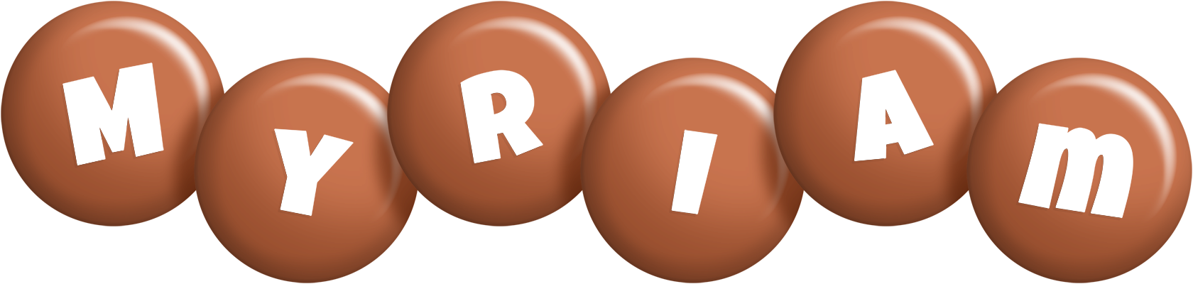 Myriam candy-brown logo