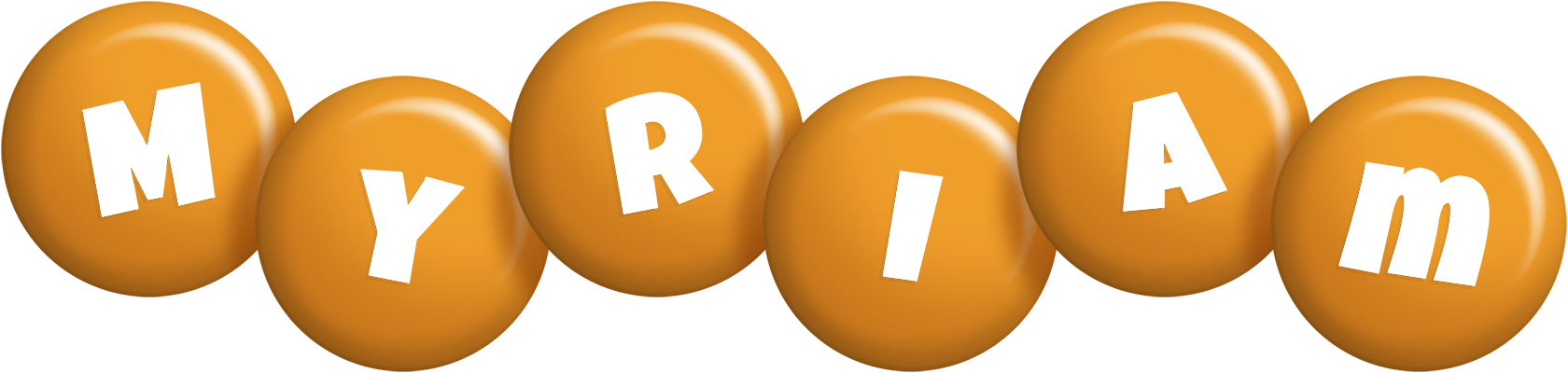 Myriam candy-orange logo