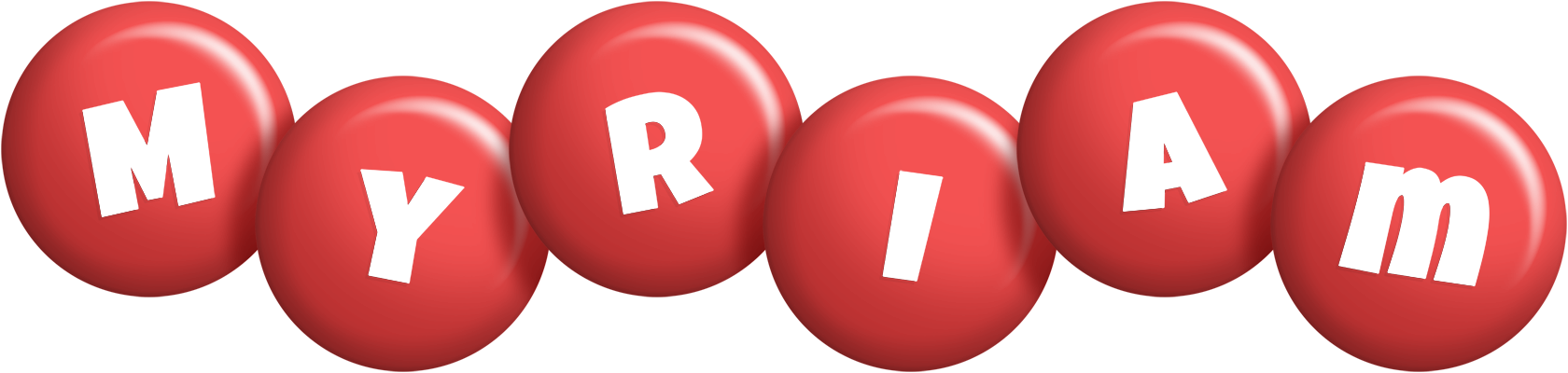 Myriam candy-red logo