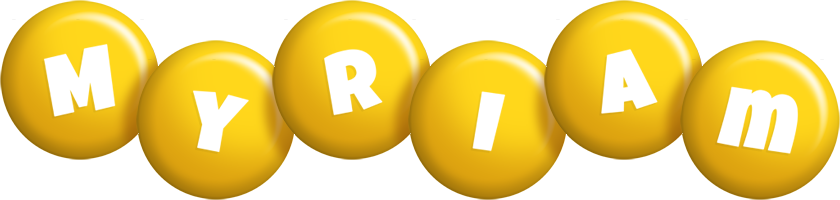 Myriam candy-yellow logo