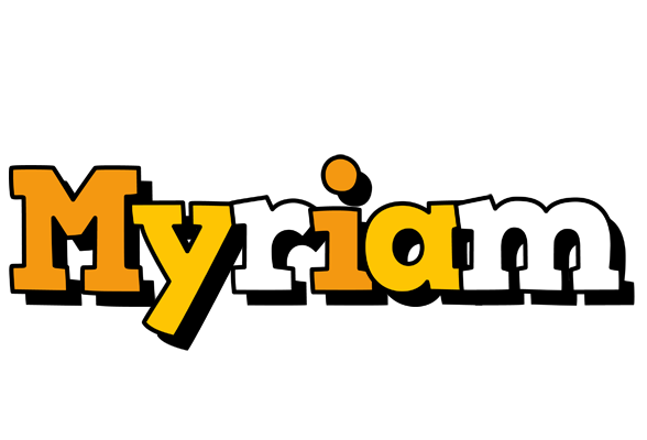 Myriam cartoon logo