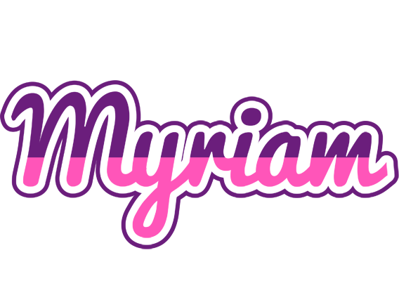 Myriam cheerful logo