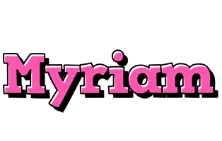 Myriam girlish logo