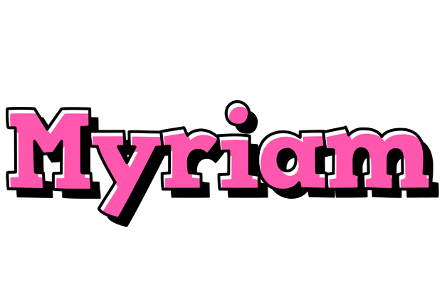 Myriam girlish logo