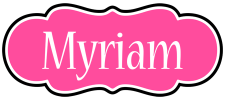Myriam invitation logo