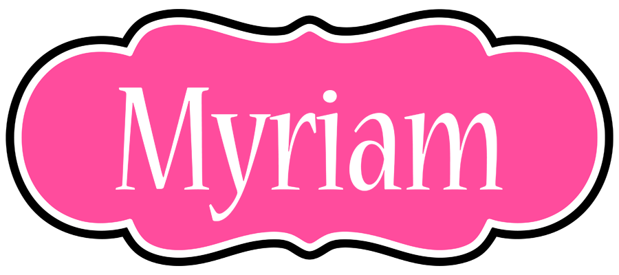 Myriam invitation logo