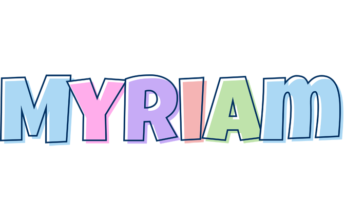 Myriam pastel logo