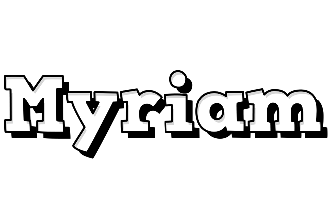 Myriam snowing logo