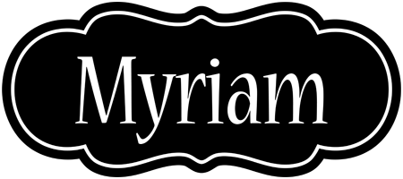 Myriam welcome logo