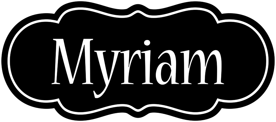 Myriam welcome logo