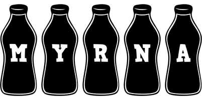 Myrna bottle logo