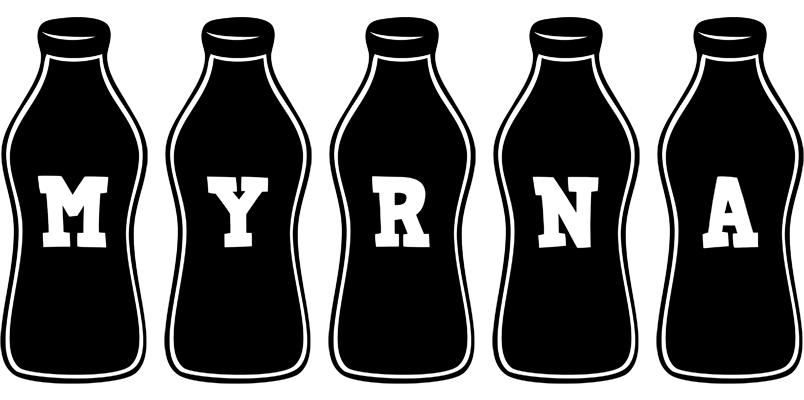Myrna bottle logo