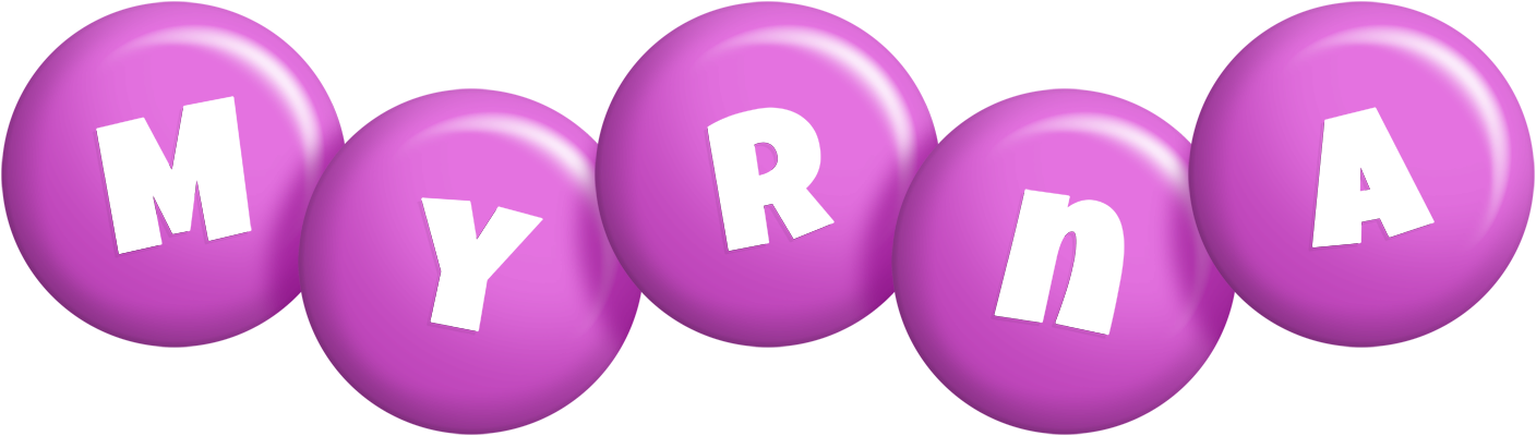 Myrna candy-purple logo