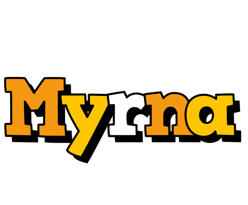Myrna cartoon logo