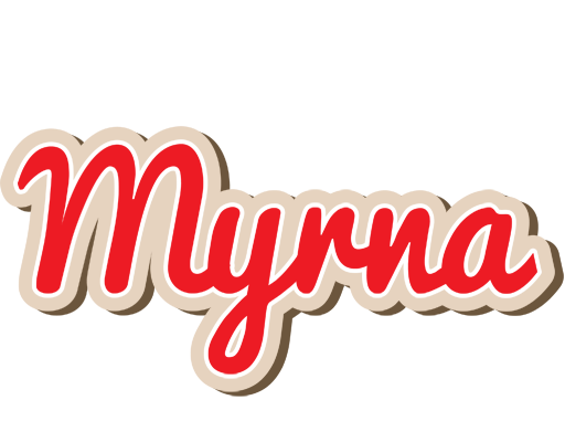Myrna chocolate logo
