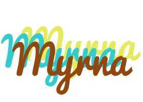 Myrna cupcake logo