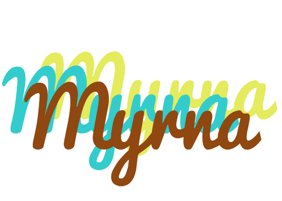 Myrna cupcake logo