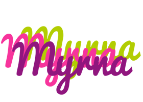 Myrna flowers logo