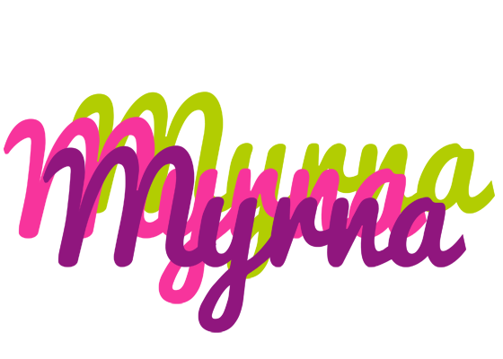 Myrna flowers logo