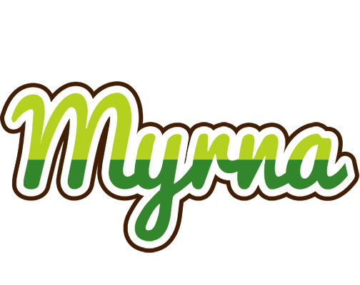 Myrna golfing logo