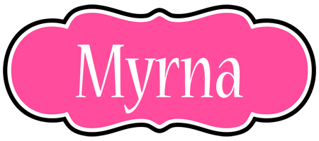 Myrna invitation logo