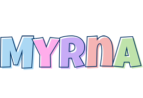 Myrna pastel logo