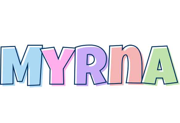 Myrna pastel logo