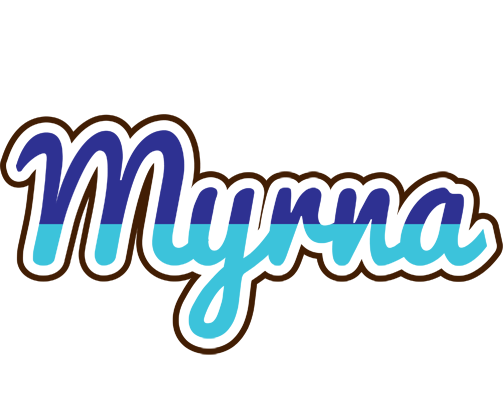 Myrna raining logo