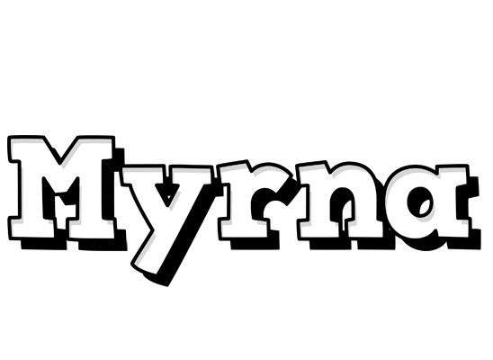 Myrna snowing logo