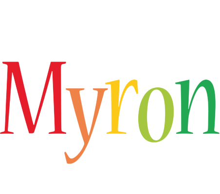 Myron birthday logo