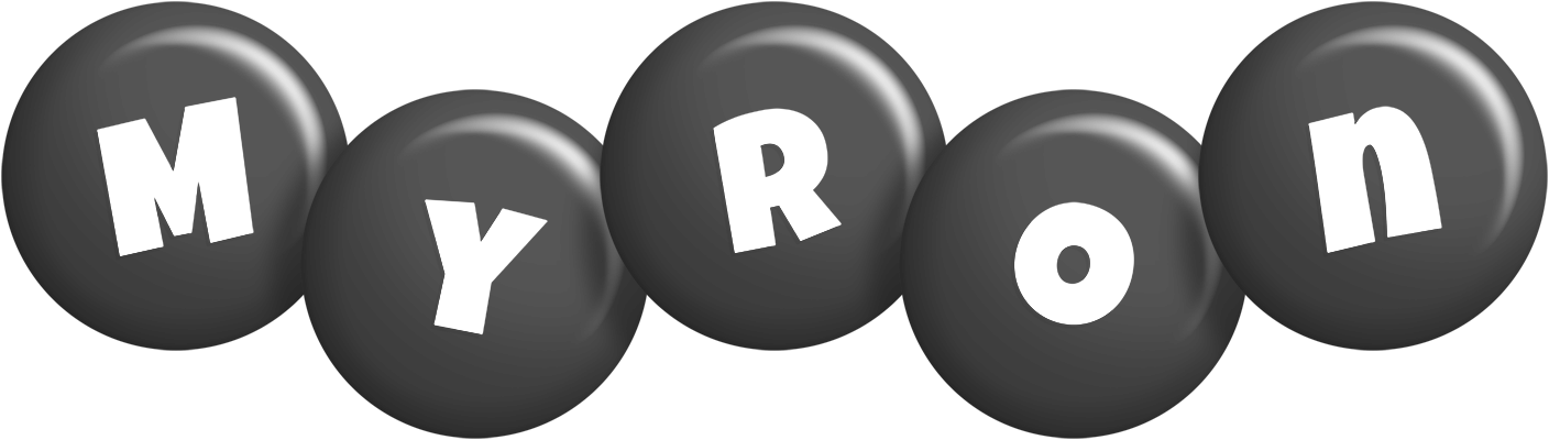 Myron candy-black logo