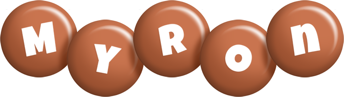 Myron candy-brown logo