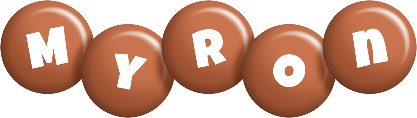Myron candy-brown logo
