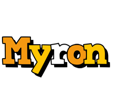 Myron cartoon logo