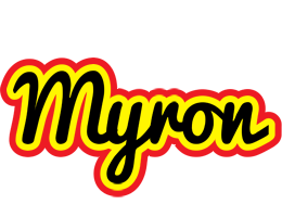 Myron flaming logo