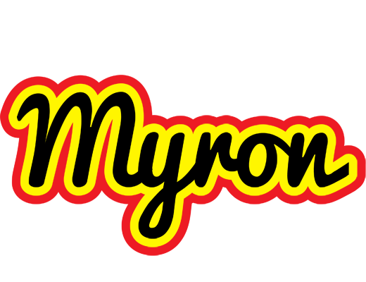 Myron flaming logo