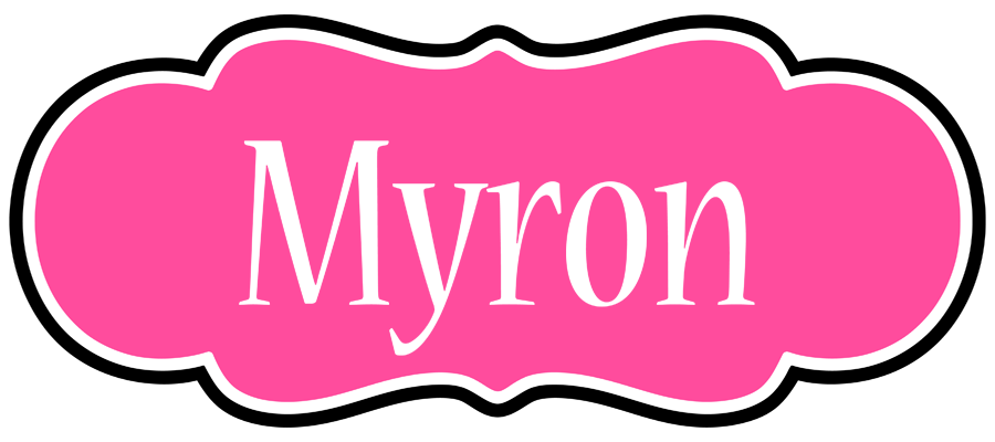 Myron invitation logo