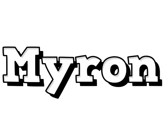 Myron snowing logo