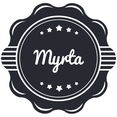 Myrta badge logo